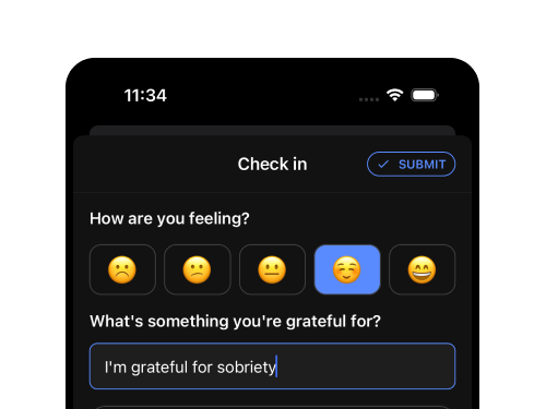 Morning Check-in Screen