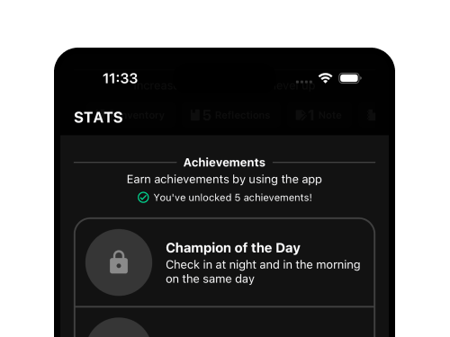 Morning Check-in Screen